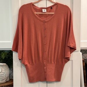 Cabi Womens Brick Dust Kimono Sleeve Sweater Size M Dusty Rose Cardigan #5284